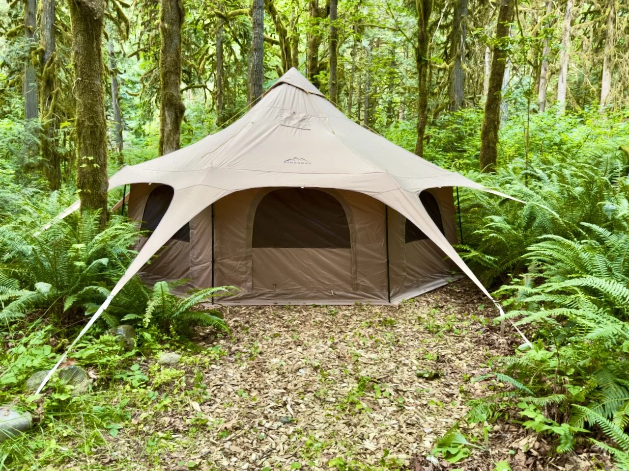 Bell Tent Two Queen Beds — Trout Creek Wilderness Lodge